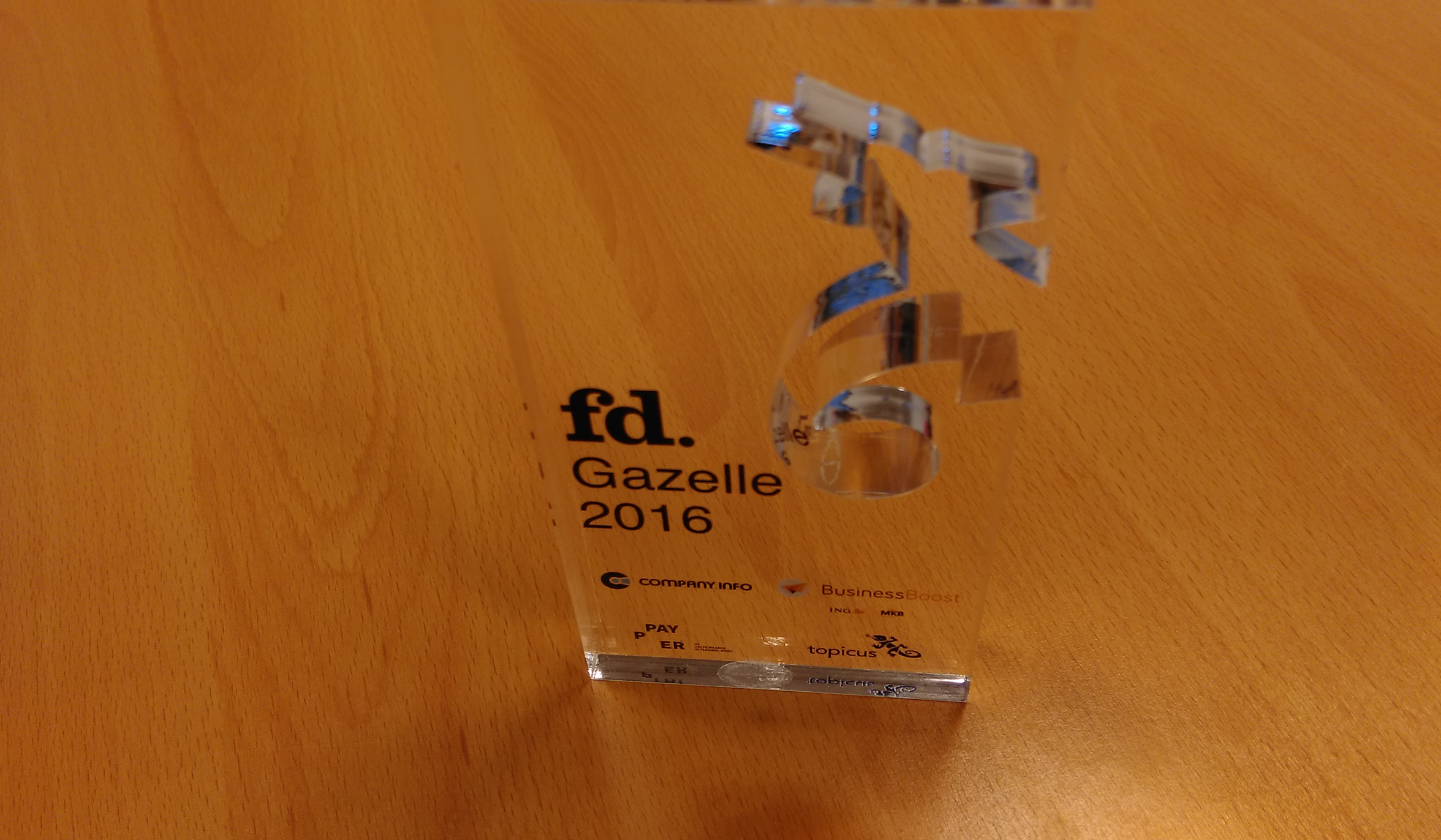 Veghel! We hebben hem! De FD Gazellen Award!