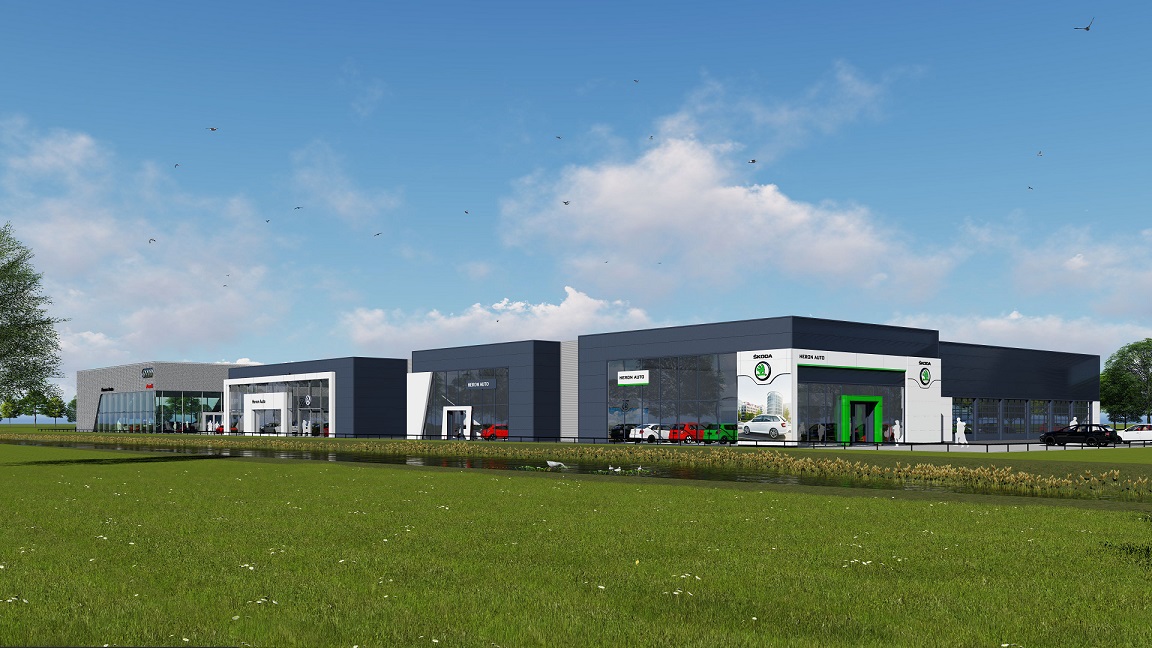 Heron Auto gaat het nieuw jaar goed in: Nieuwbouw Baanstee-Noord is een feit