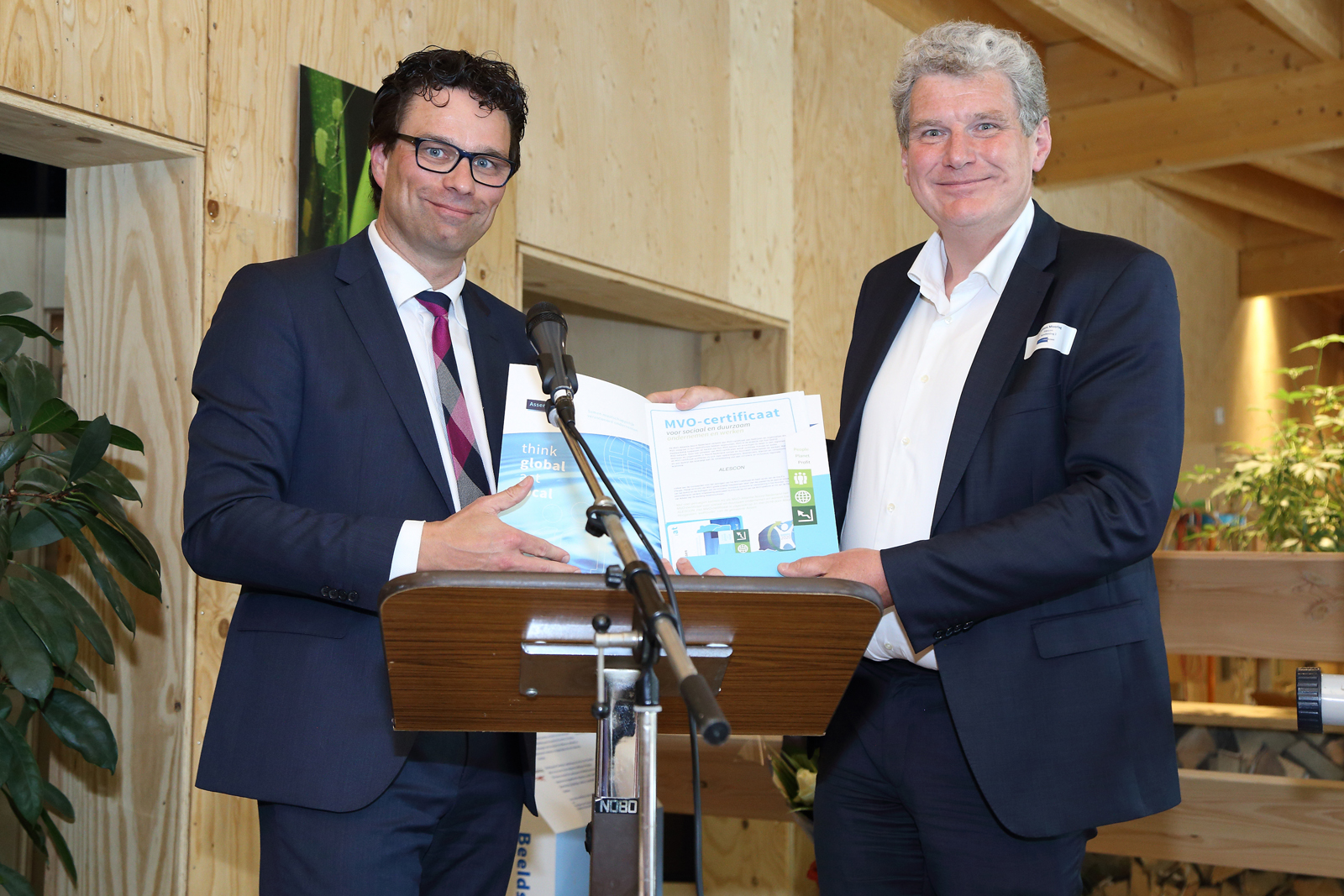 MVO Certificaten uitgereikt door wethouder Hoogeveen