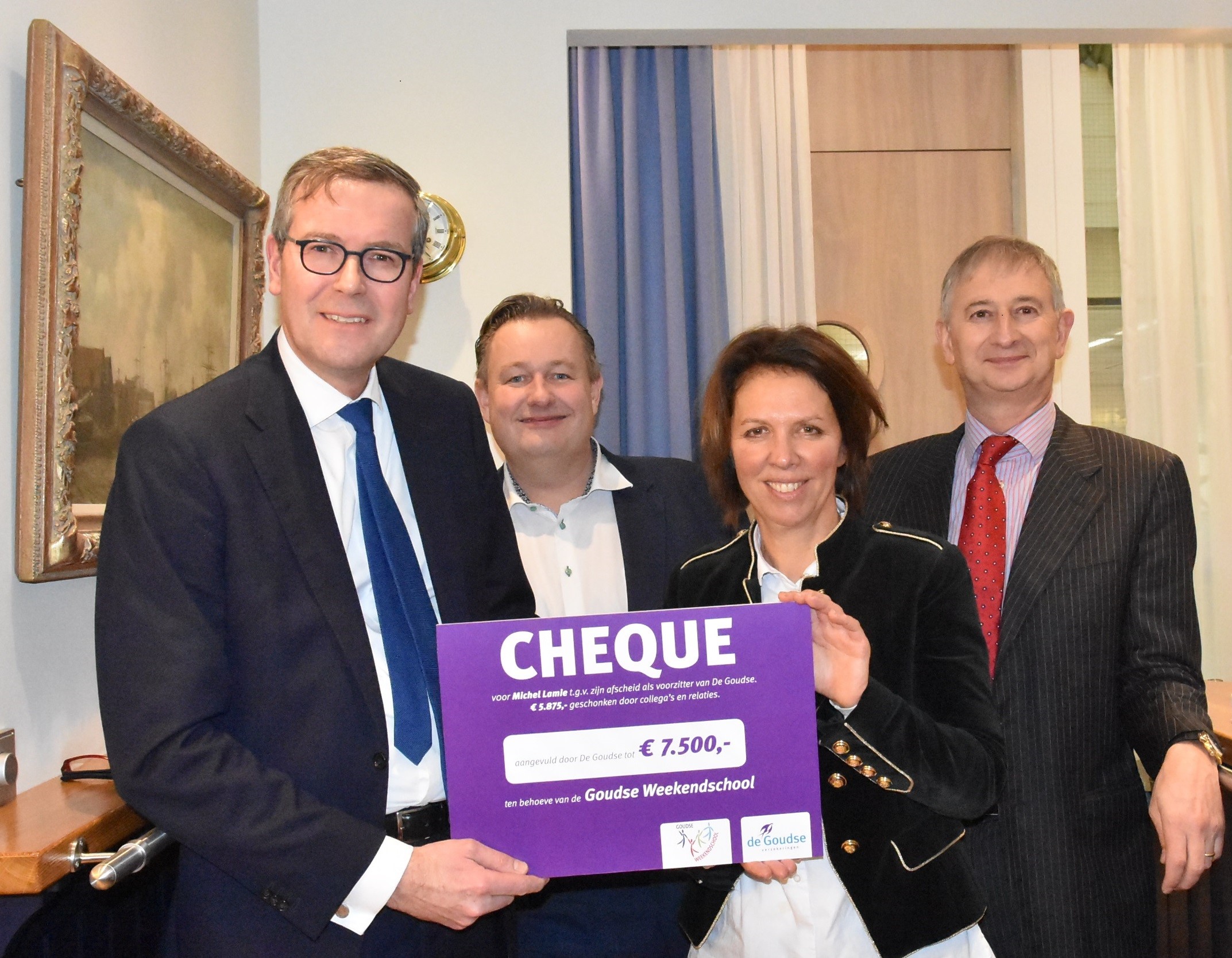 De Goudse doneert € 7.500,- aan Weekendschool