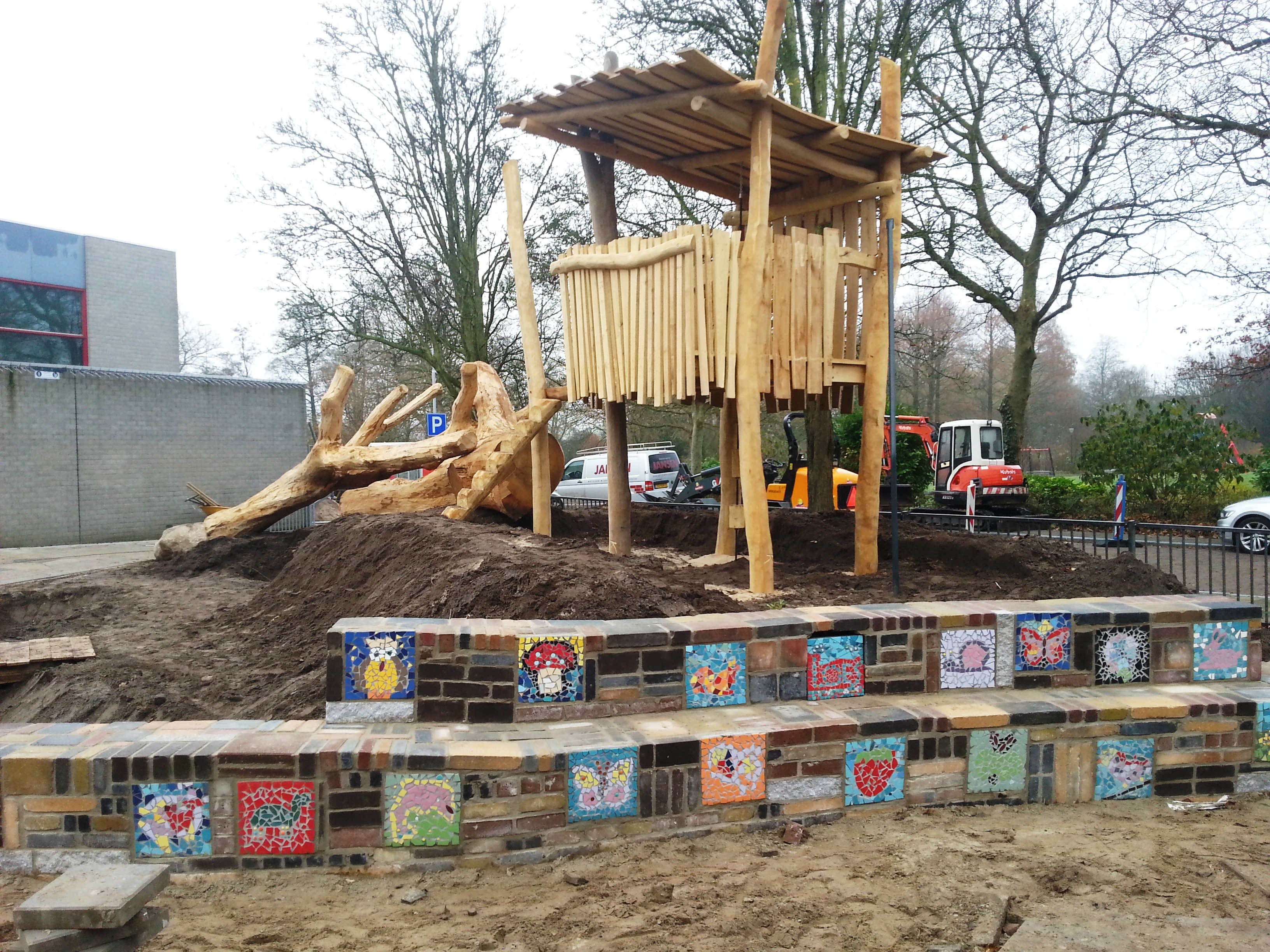 Kleurig schoolplein!