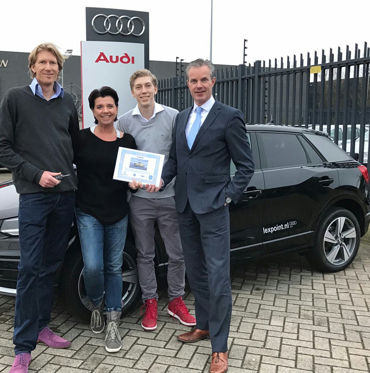 Winnaars weekend lang rijden in lexpoint Audi Q2