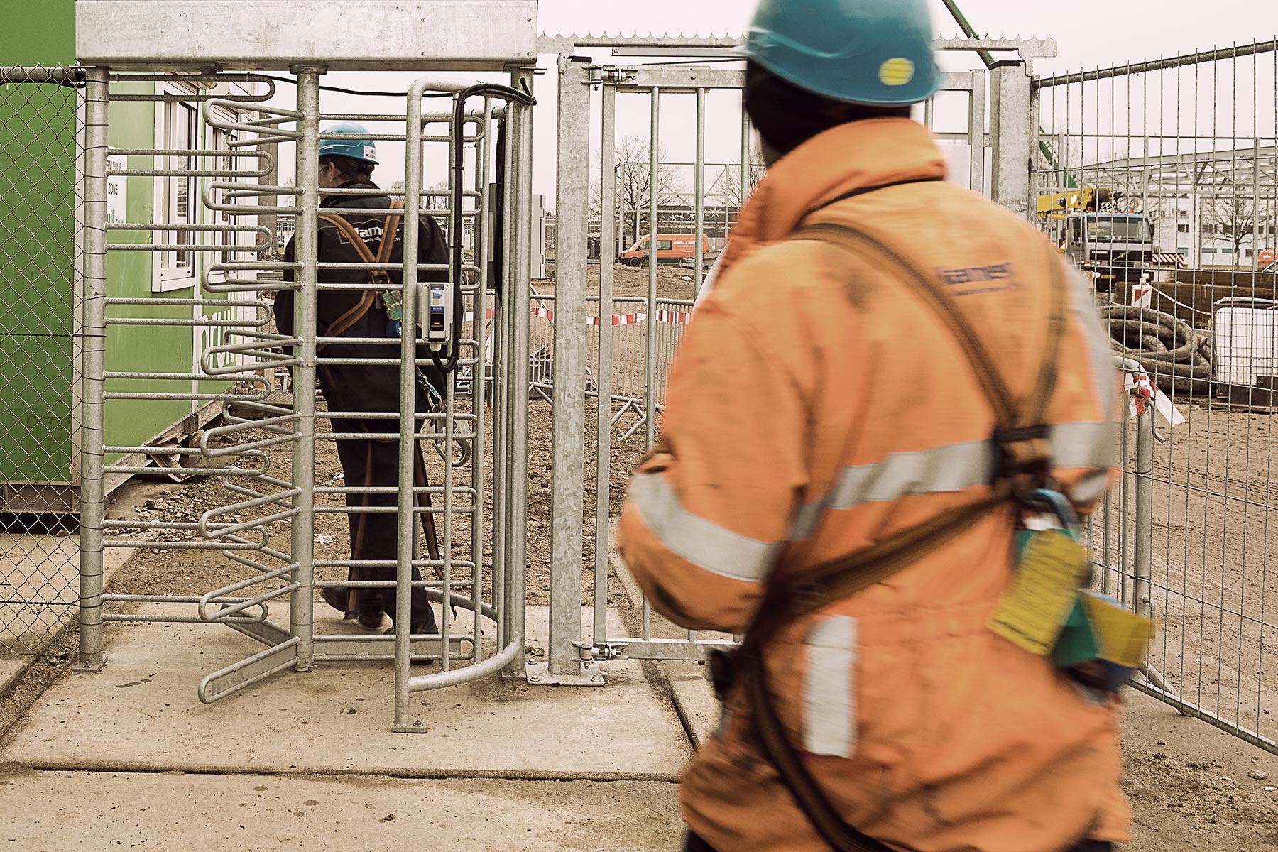 Elektronische portier voor de bouwplaats