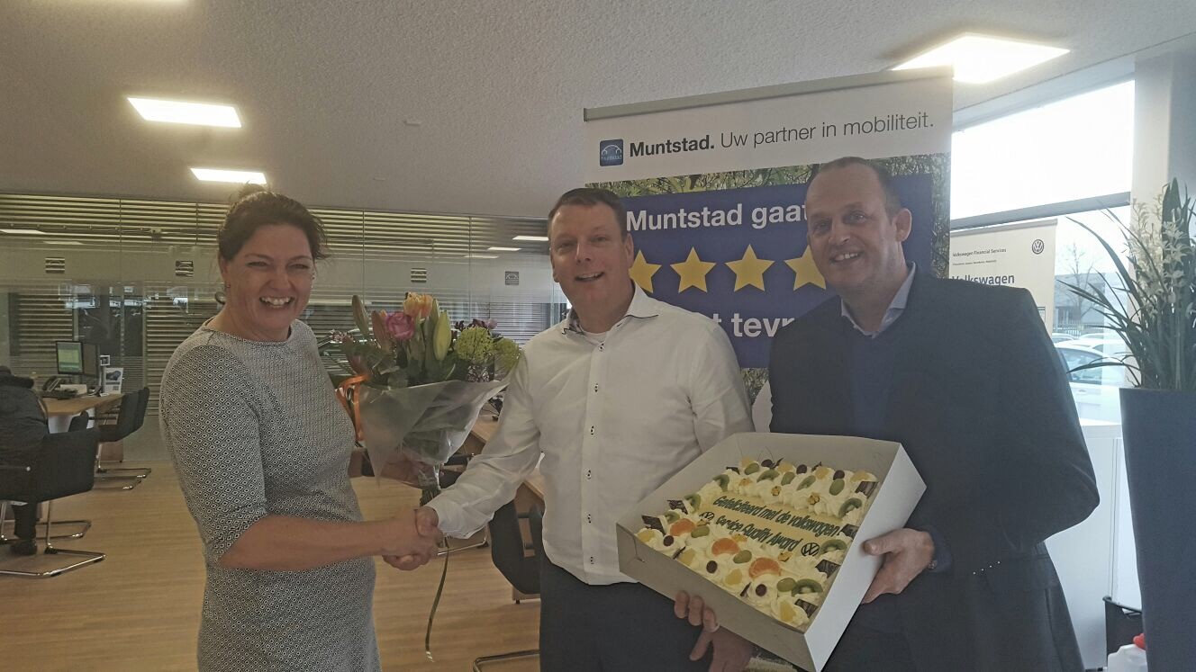 Muntstad wint Europese ‘Volkswagen Service Quality Award’