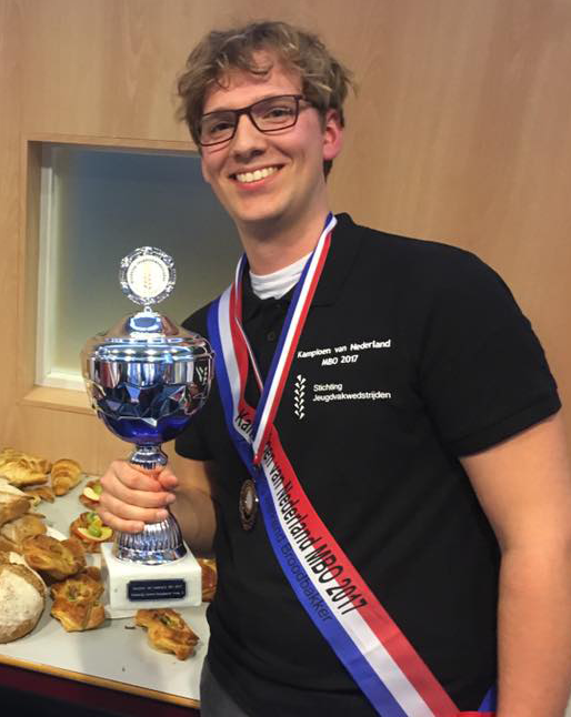 Sander Scholtens wint goud op NK bakkers