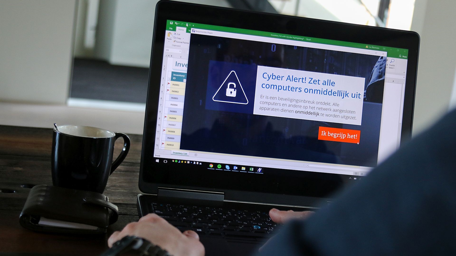 Bouwers Amber Alert hebben oplossing bij cyberaanval
