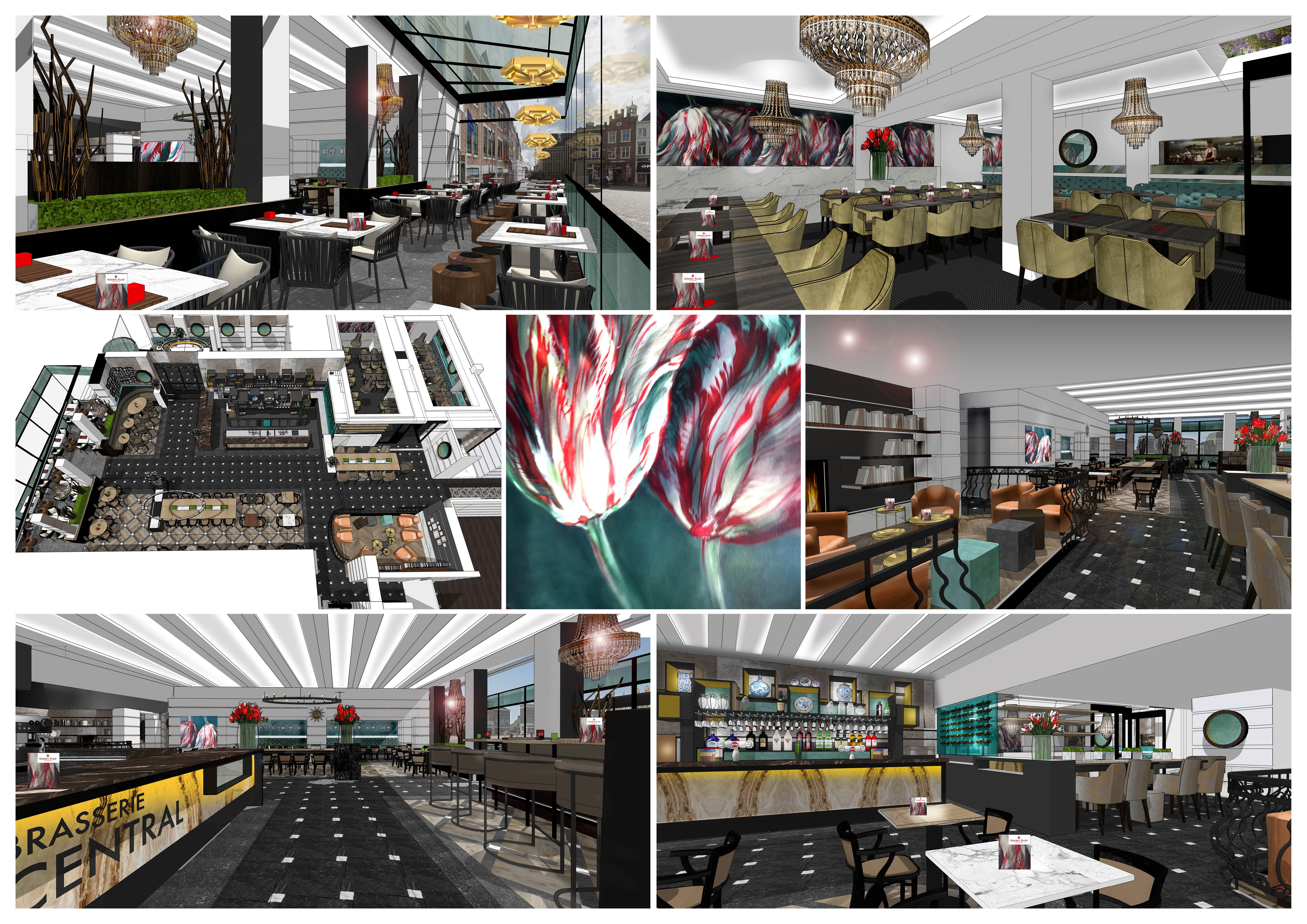 Golden Tulip Hotel Central start volledige renovatie van Brasserie Central