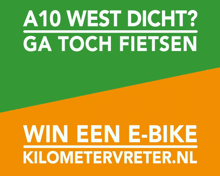 A10 dicht? Pak de (elektrische) fiets of win er een!