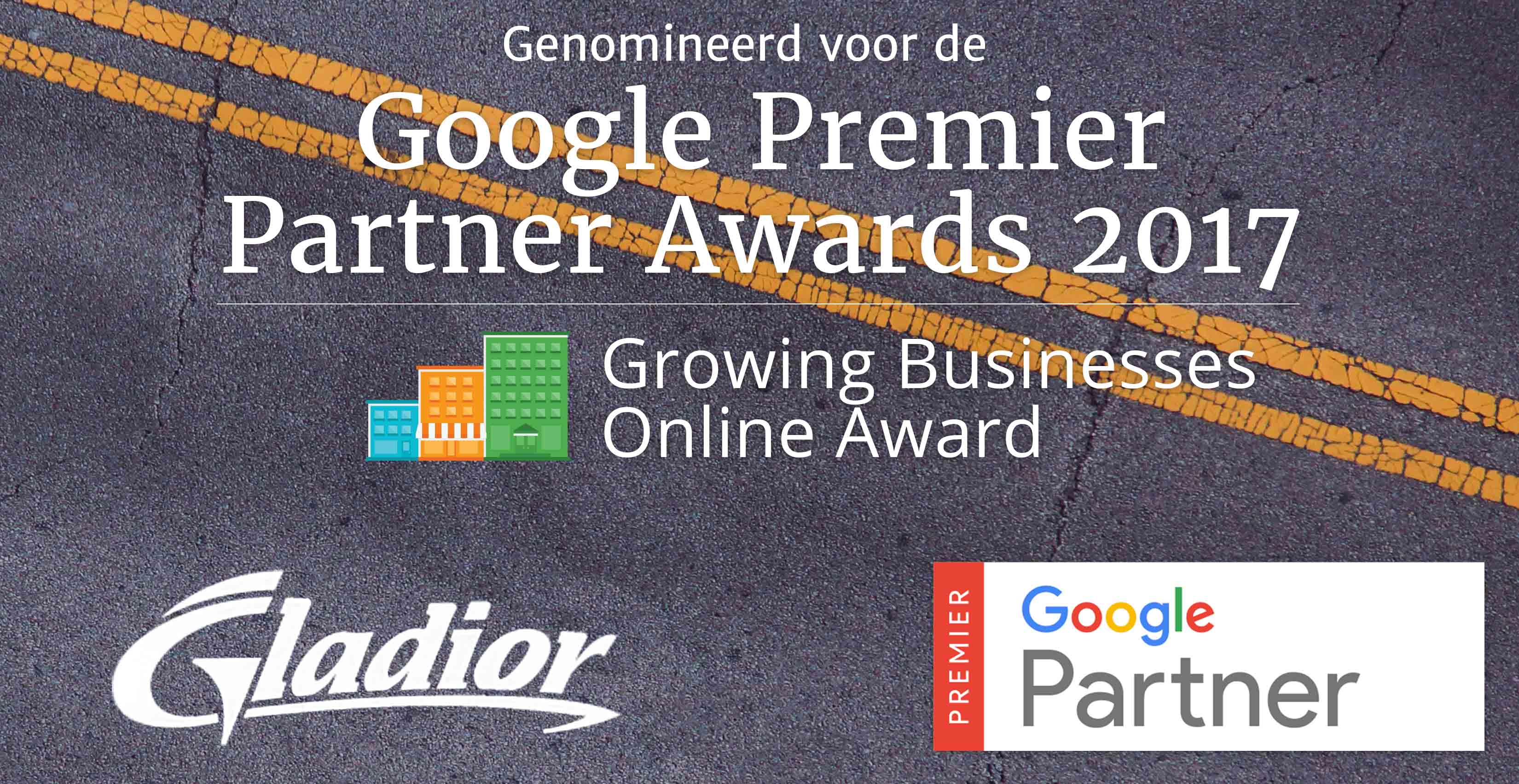 Gladior genomineerd voor prestigieuze Google Premier Partner award