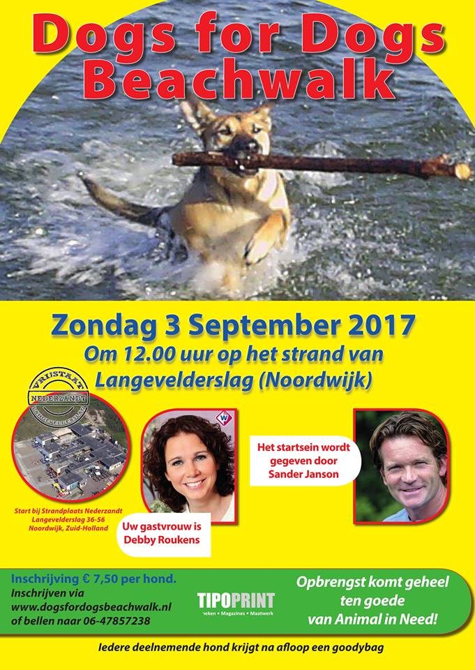 Dogs for Dogs Beachwalk: lopen voor dieren in nood