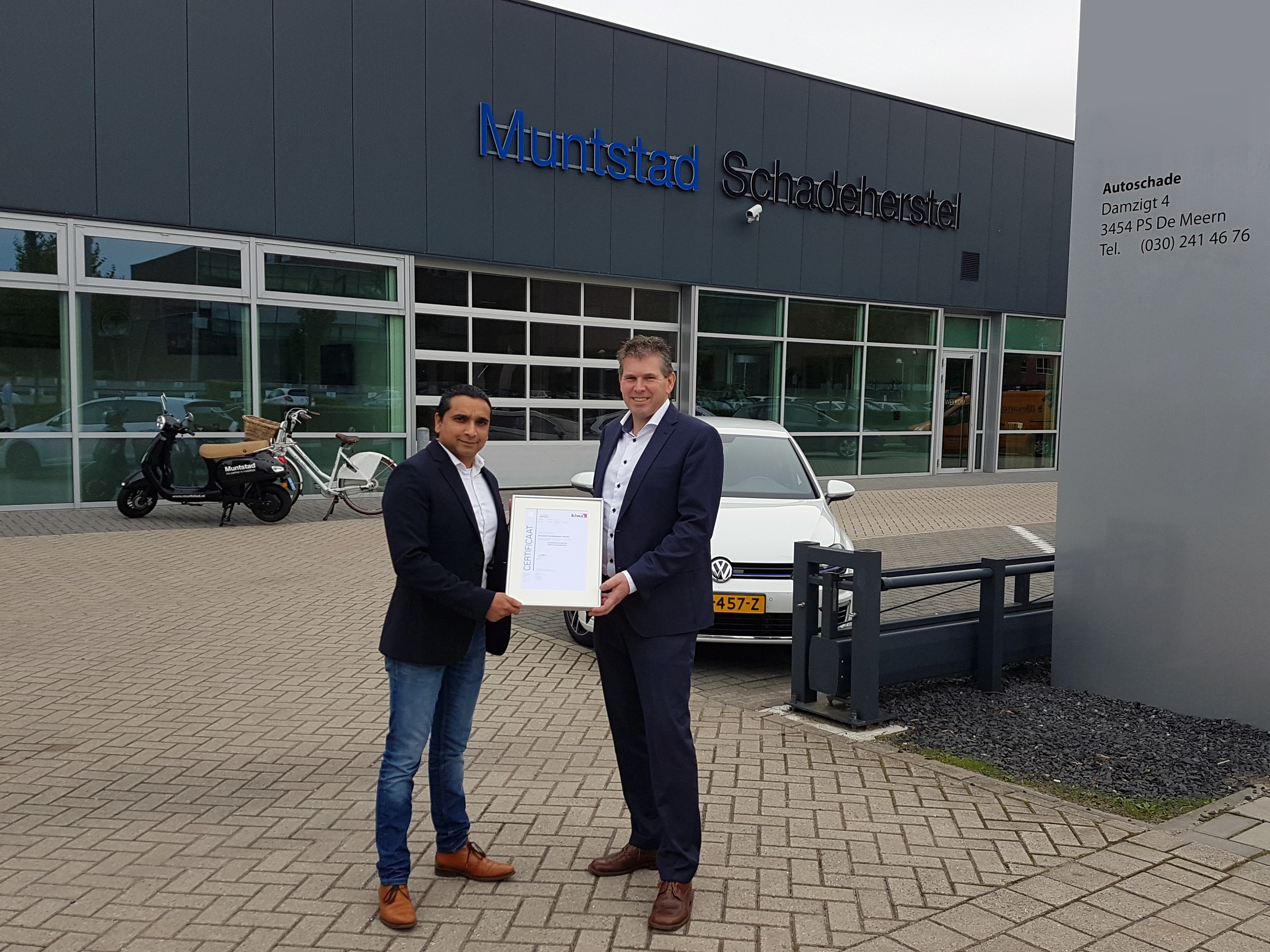 Muntstad gecertificeerd voor bovag erkend schadeherstel