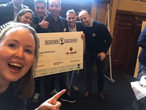 BEEQUIP uitgeroepen tot Nieuwe Held 2017 in regio Rotterdam