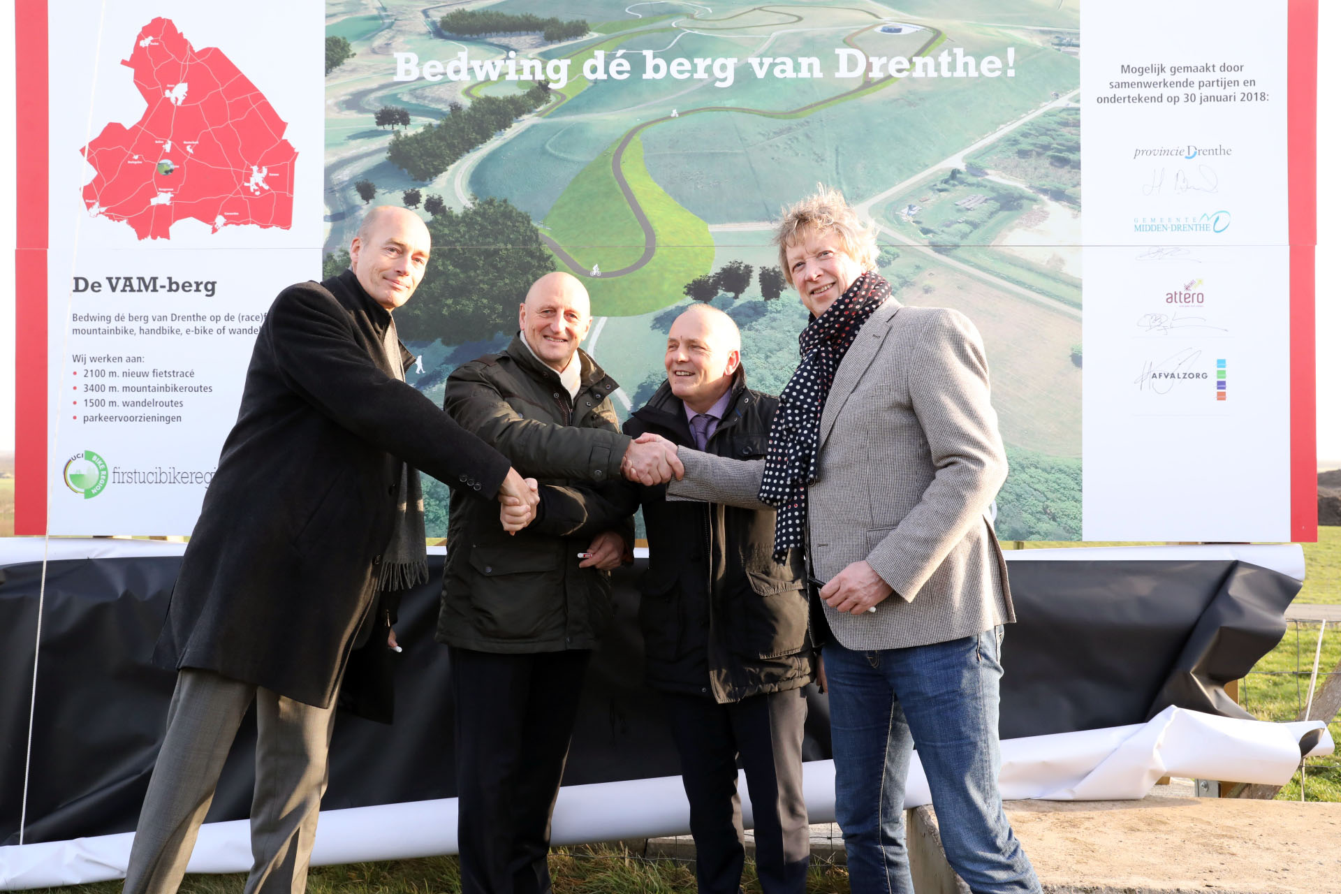 Mijlpaal voor recreatieve ontwikkelingen VAM-berg