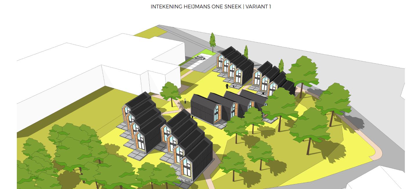 Primeur voor Noord-Nederland - 20 verplaatsbare huizen in Sneek