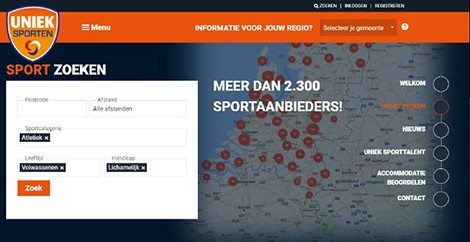 Regionaal vraag én aanbod aangepast sporten online