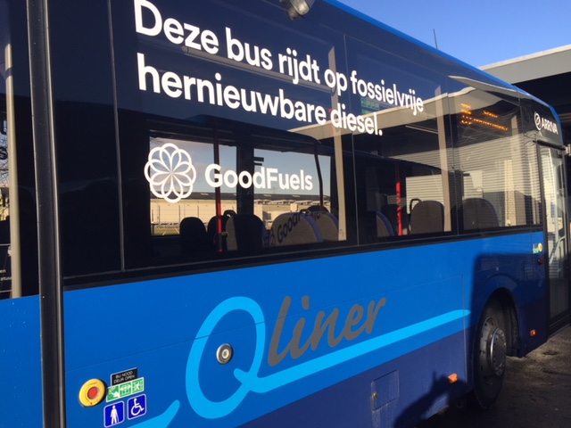 Vier Qliners Arriva Touring rijden op duurzame, fossielvrije dieselvervanger