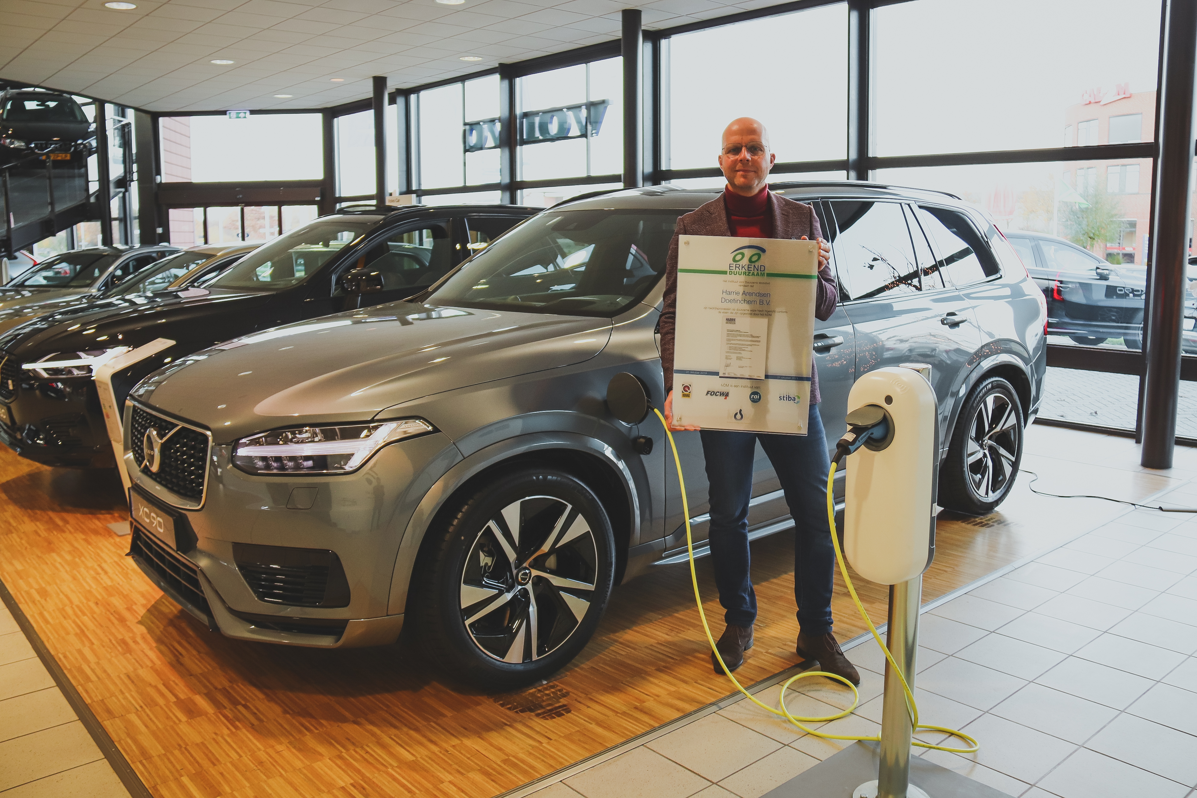 Totale Volvo Harrie Arendsen groep ontvangt Erkend Duurzaam Premium Certificaat