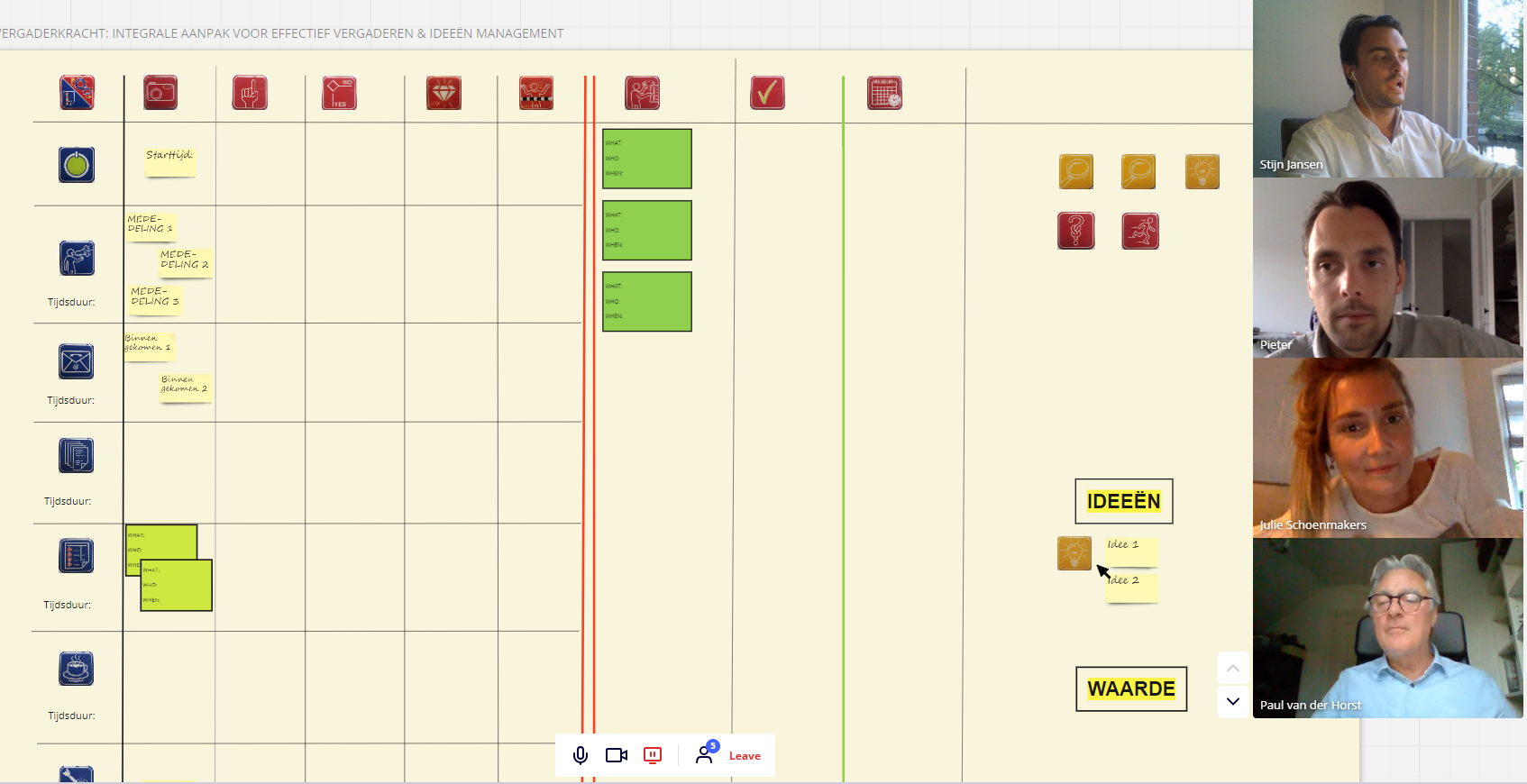 Online hybride vergaderen. Één methode voor thuis en op kantoor