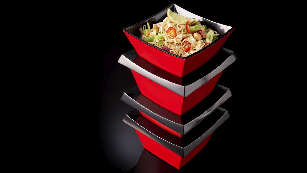 Een innovatieve, inleverbare en herbruikbare verpakking voor afhaalmaaltijden.