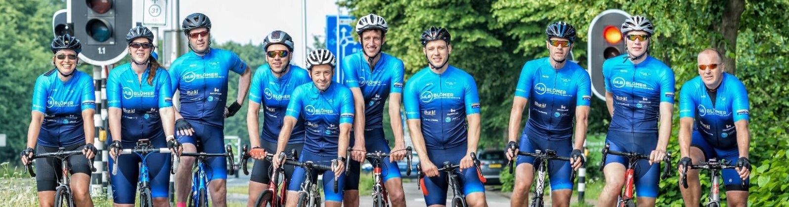 HLB Blömer 24 uur non-stop op de pedalen voor zieke kinderen en hun familie