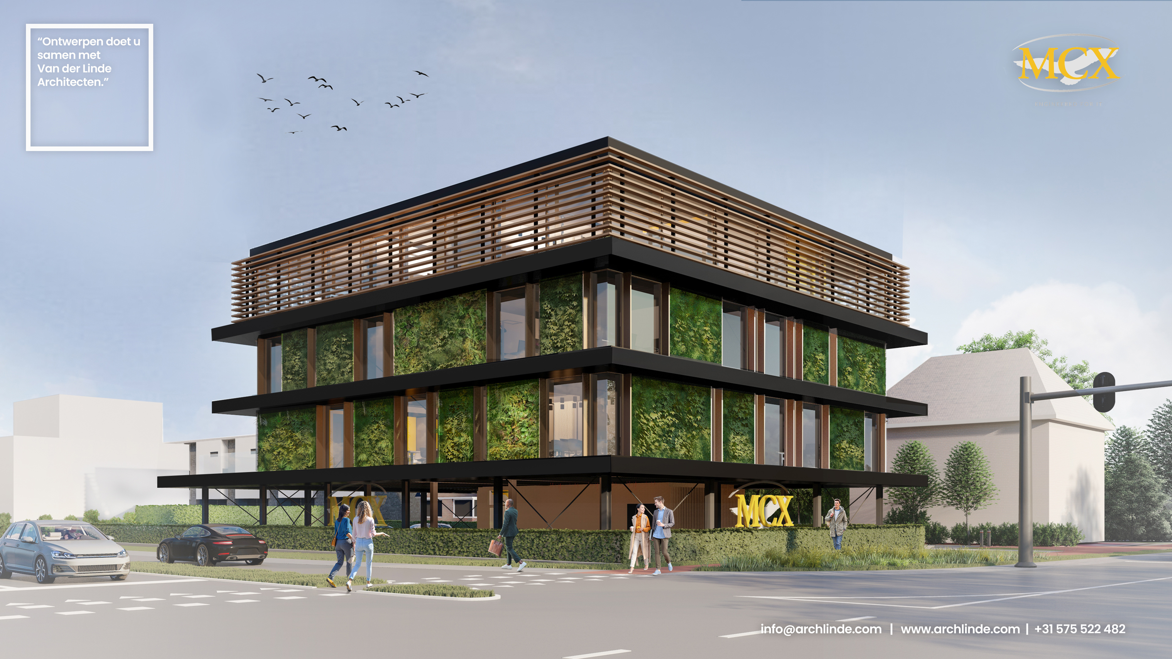 MCX en Van der Linde Architecten bouwen groenste gebouw van Apeldoorn