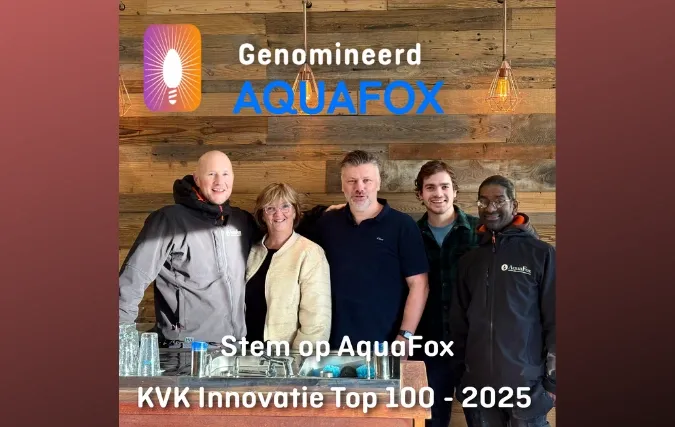 AquaFox Finalist KVK Innovatie Top 100: Het Slimme Systeem Dat Elk Jaar Onopgemerkt Een Miljard Liter Water Bespaart