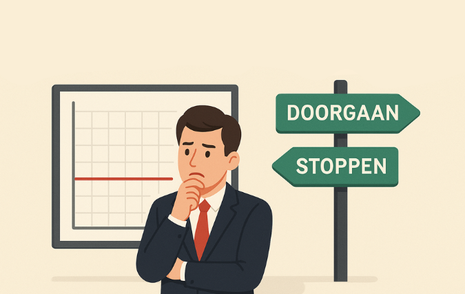 Altijd maar break-even: doorgaan of stoppen met je bedrijf?