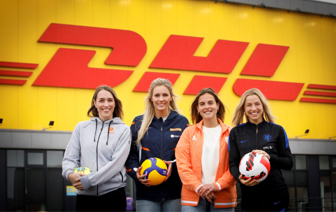 DHL Parcel nieuwe partner van nationale vrouwenteams voetbal, hockey, volleybal en handbal