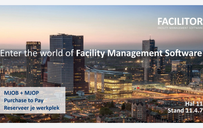 Facilitor staat op de Vakbeurs Facilitair en Gebouwbeheer