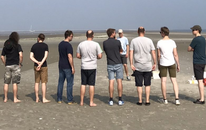 Gestrand op een zandplaat…