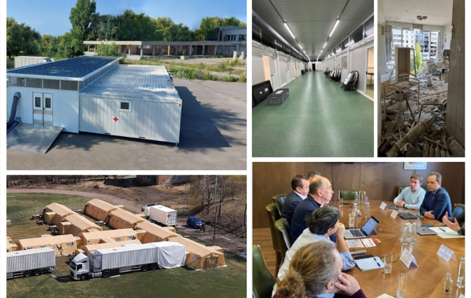 Coalitie NL-se bedrijven levert mobiele ziekenhuizen, herbouwt Oekraïense gezondheidzorg