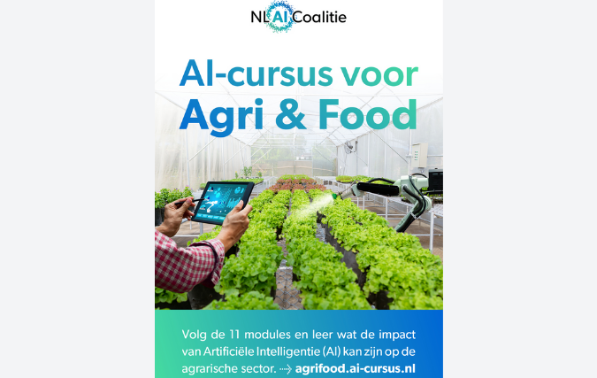 Nederlandse AI Coalitie lanceert AI-cursus voor Agri en Food