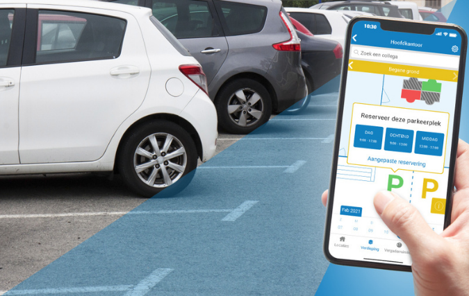 Reserveer nu ook een parkeerplaats met werkplek beheersysteem FlexWhere