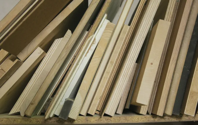 Verschillende materialen voor een luxe woonunit