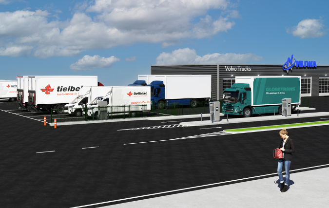 Zwolle krijgt als eerste een publiek laadstation voor elektrische trucks