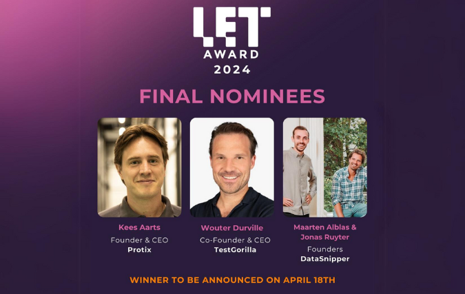 Techleap maakt drie nominaties voor LET Award bekend