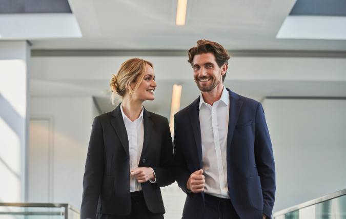 Mewa business- en beroepskleding met volledige service.