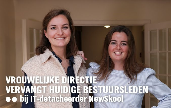 Vrouwelijke directie vervangt huidige bestuursleden bij IT-detacheerder NewSkool