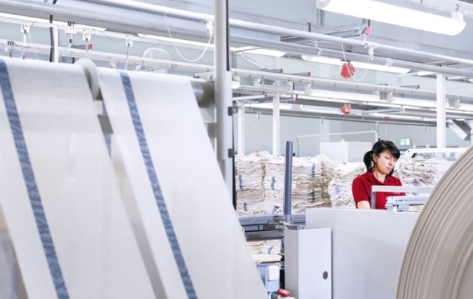 Mewa-poetsdoeken worden gemaakt in Europa